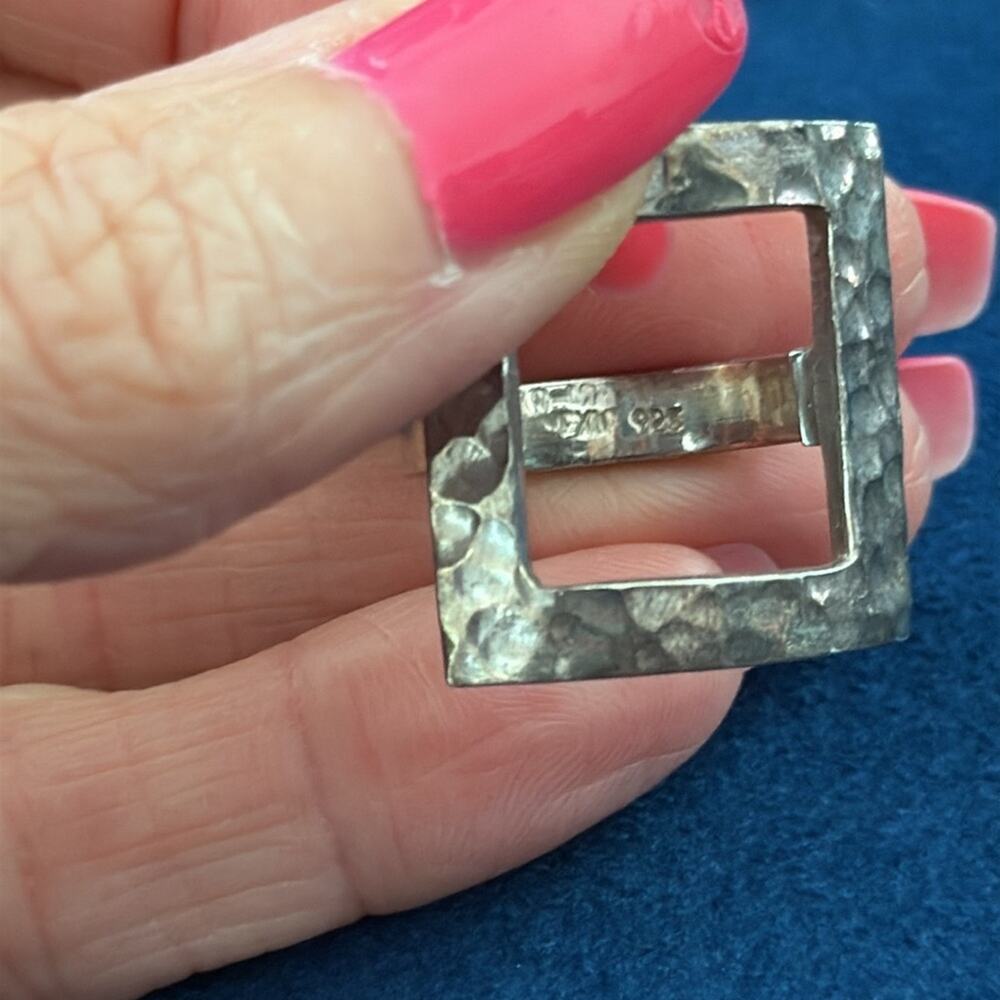 Three Piece Unbranded Sterling Silver Boho Hippie Ring Set - Picture 4 of 5